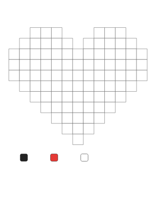 Heart Color by Number