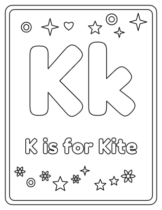 Letter K Coloring Page