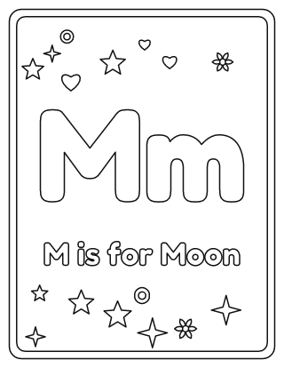 Letter M Coloring Page
