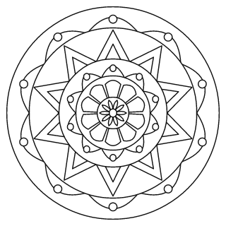 Easy Mandala #10