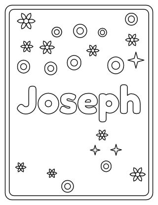 Joseph Name Coloring Page