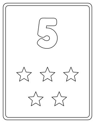 Number 5 Coloring Page