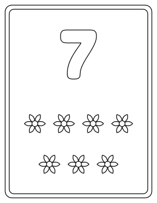 Number 7 Coloring Page